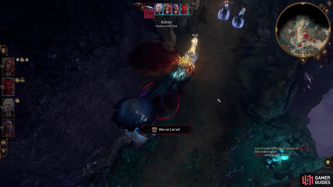 In combat, the Bulette has a bite attack,
