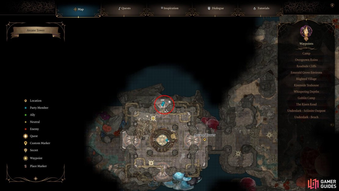 Head to this location on the map,
