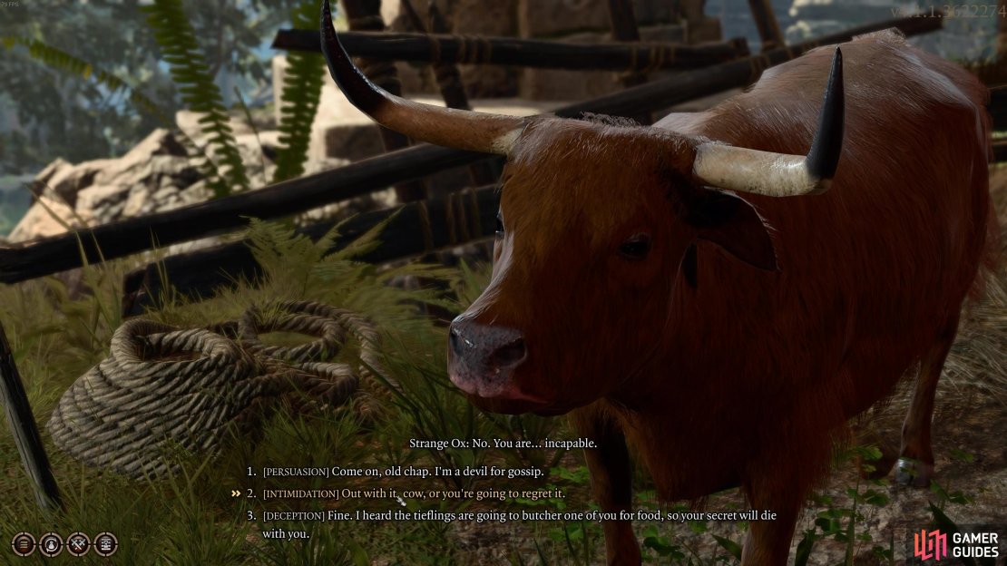 You&rsquo;ll need to find a way to coax the information out of the Ox!