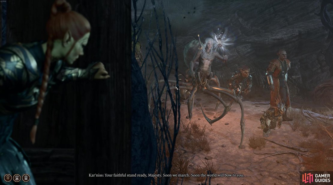 One way or another you need to use Kar&rsquo;niss&rsquo; lantern to reach Moonrise Towers&hellip;whether you side with him or ambush him with the Harpers.