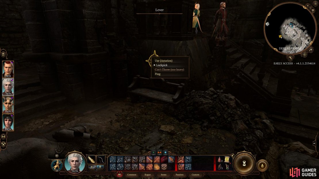 Alternatively, you can picklock the lever near the moon puzzle, and completely negate the Moon Puzzle in Baldur&rsquo;s Gate 3.