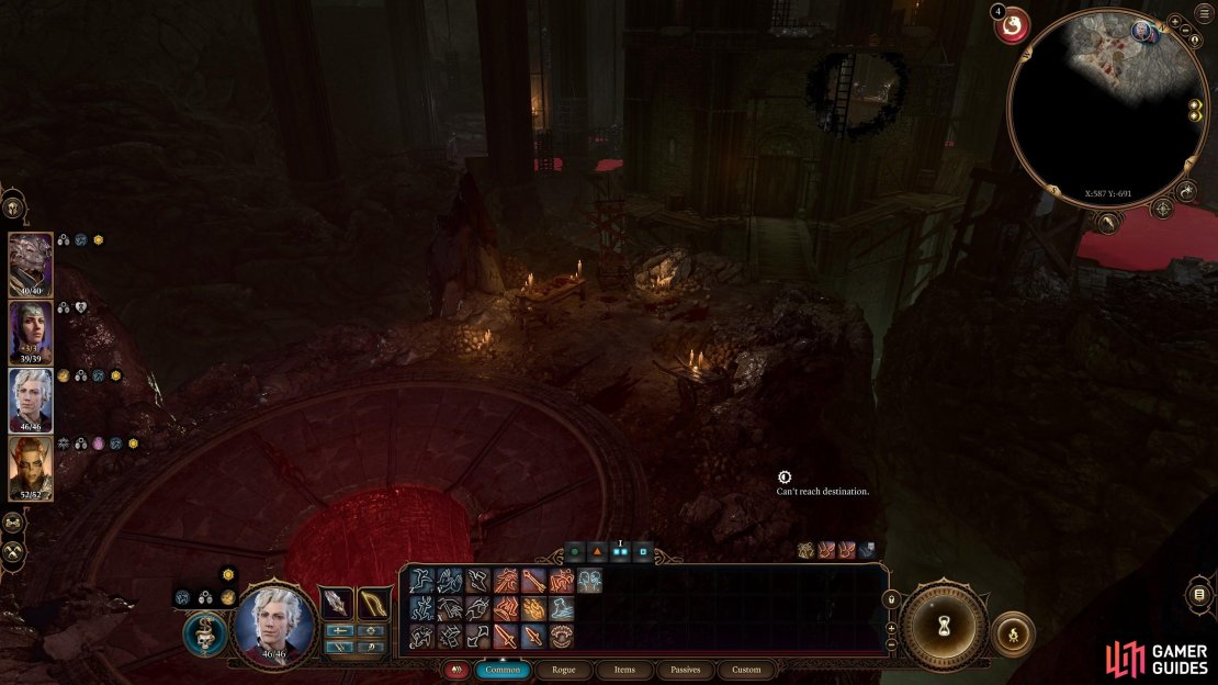 Go to the Oubliette, on the other side of the Warden&rsquo;s Tower.