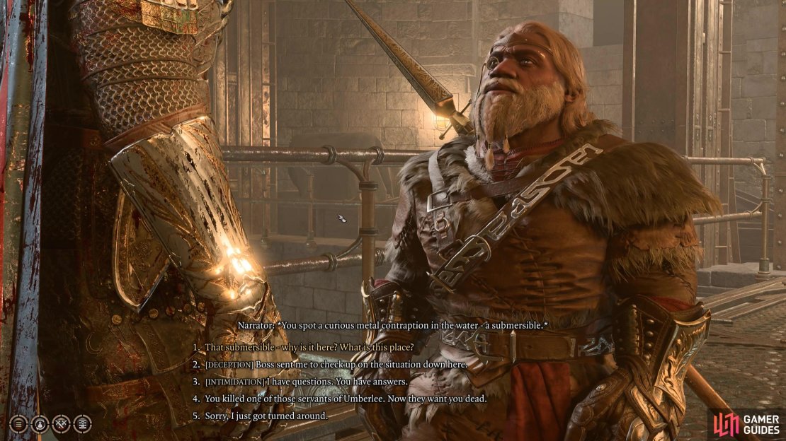 In the empty basement, you&rsquo;ll find Redhammer. Speak to him and let him know that the Waveservants want him dead.