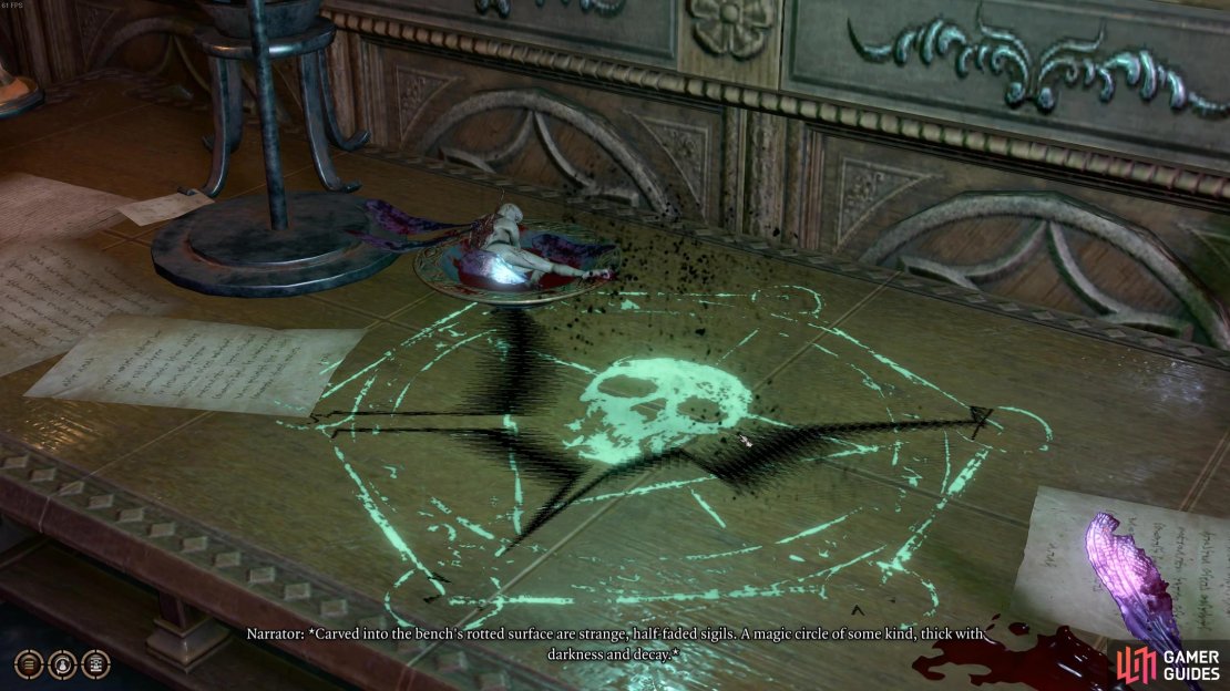 Interact with the Ritual Circle with Gale in your party.