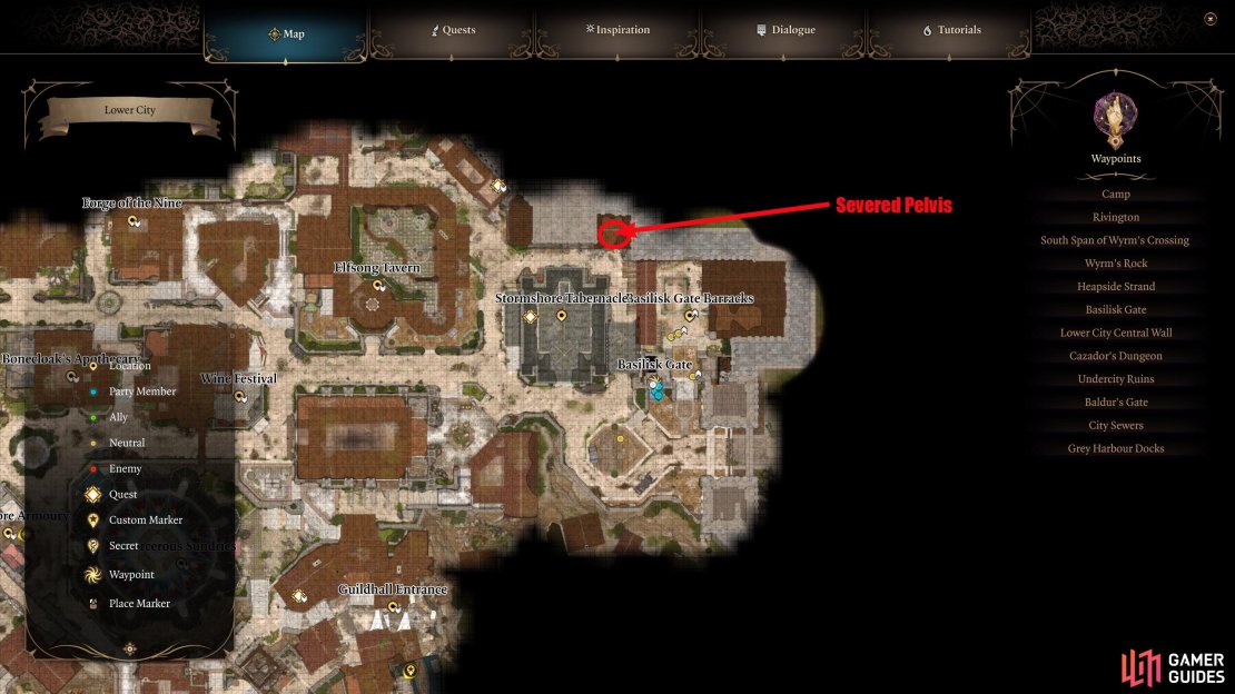 North of the Basilisk Gate in the Lower City is a small house.