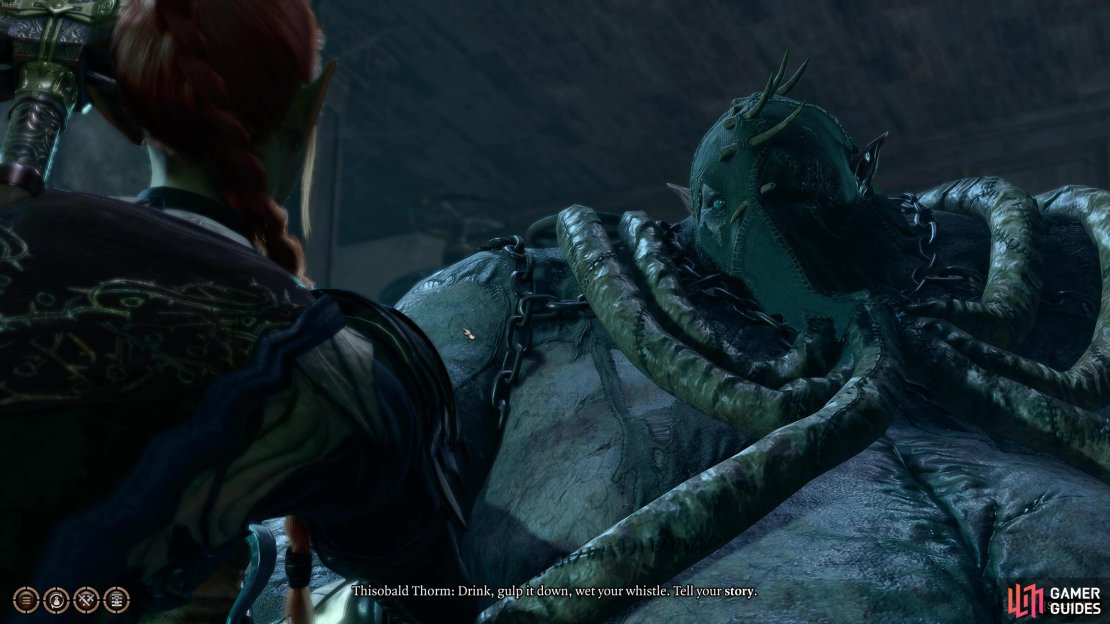 Thisobald Thorm is Ketheric Thorm&rsquo;s son and you can defeat him without even entering combat!