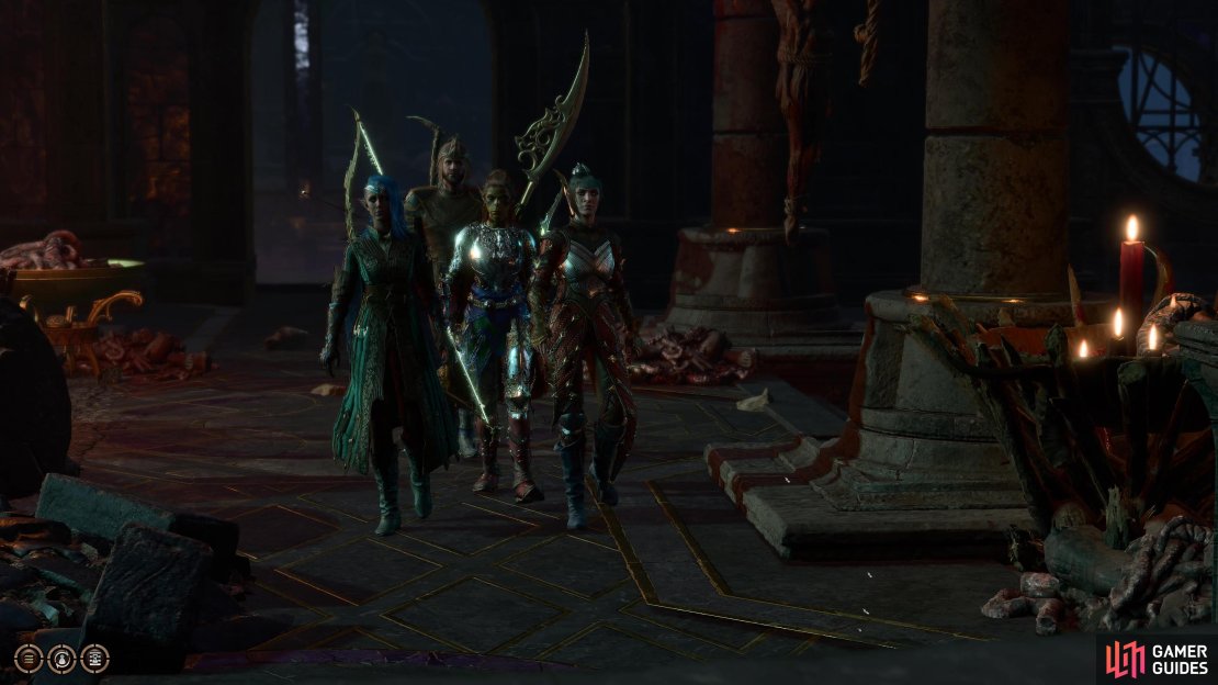 Following the Displacer will lead you to Yurgir&rsquo;s Lair.