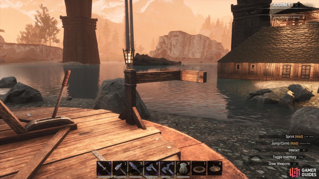 You can run into these wooden beam handles to move the trebuchet in different directions, and use the lever beside it to adjust the firing angle.