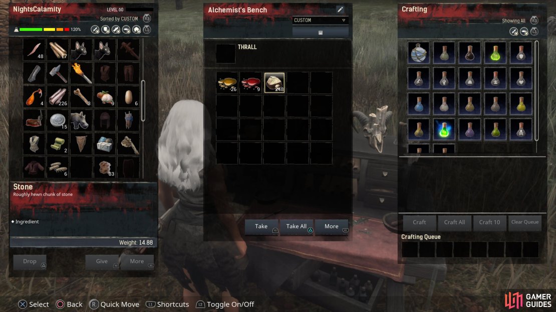 You can make Corrupted Stones at the Alchemist&rsquo;s Bench.
