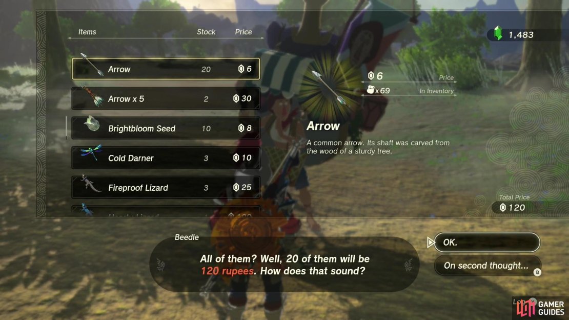 Go on a grand tour of all the stables and purchase Beedle&rsquo;s arrows!