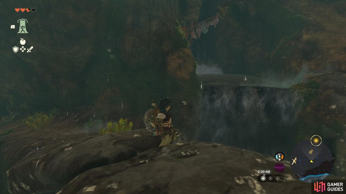 The waterfall you need to look for to get to the treasure
