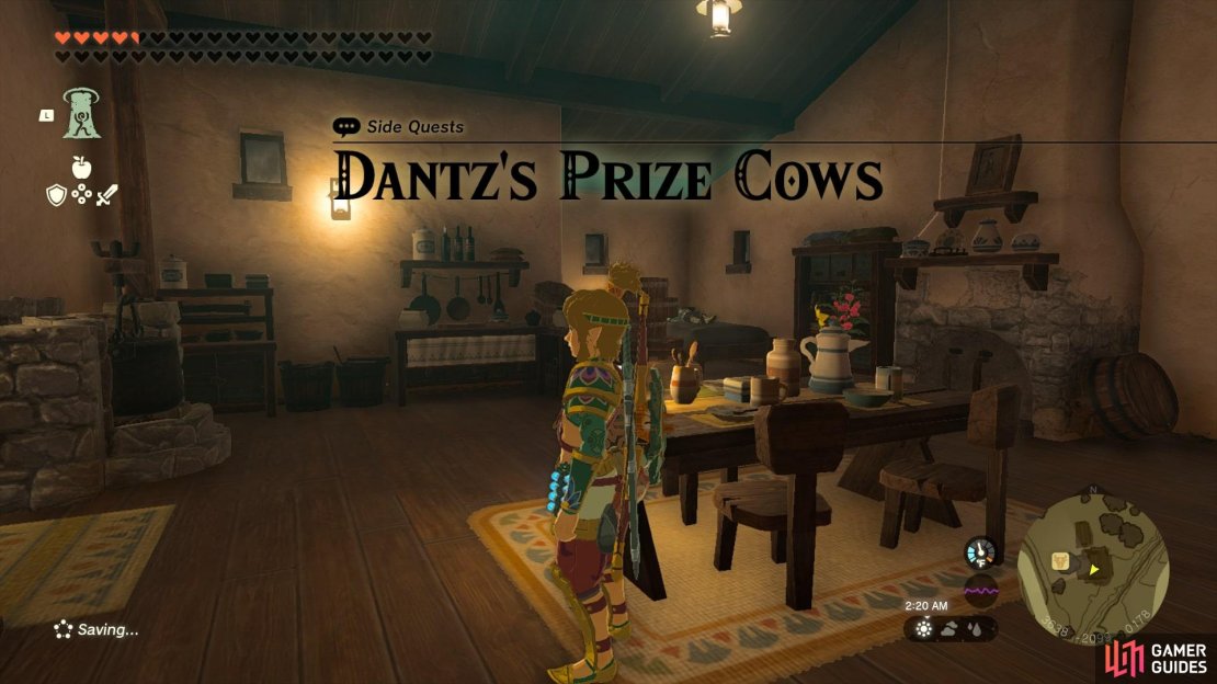 Starting Dantz&rsquo;s Prize Cows at the Hateno Village Farm.