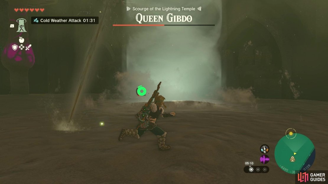 Don&rsquo;t get hit by the Queen&rsquo;s laser sand attack. 