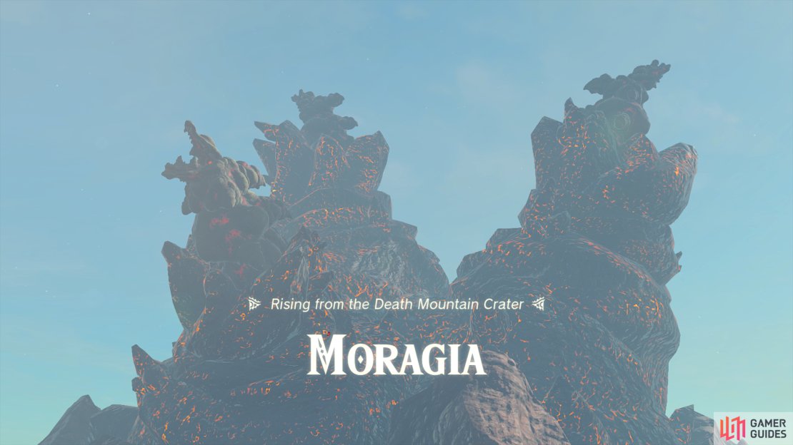 Moragia will emerge from the Death Mountain opening.