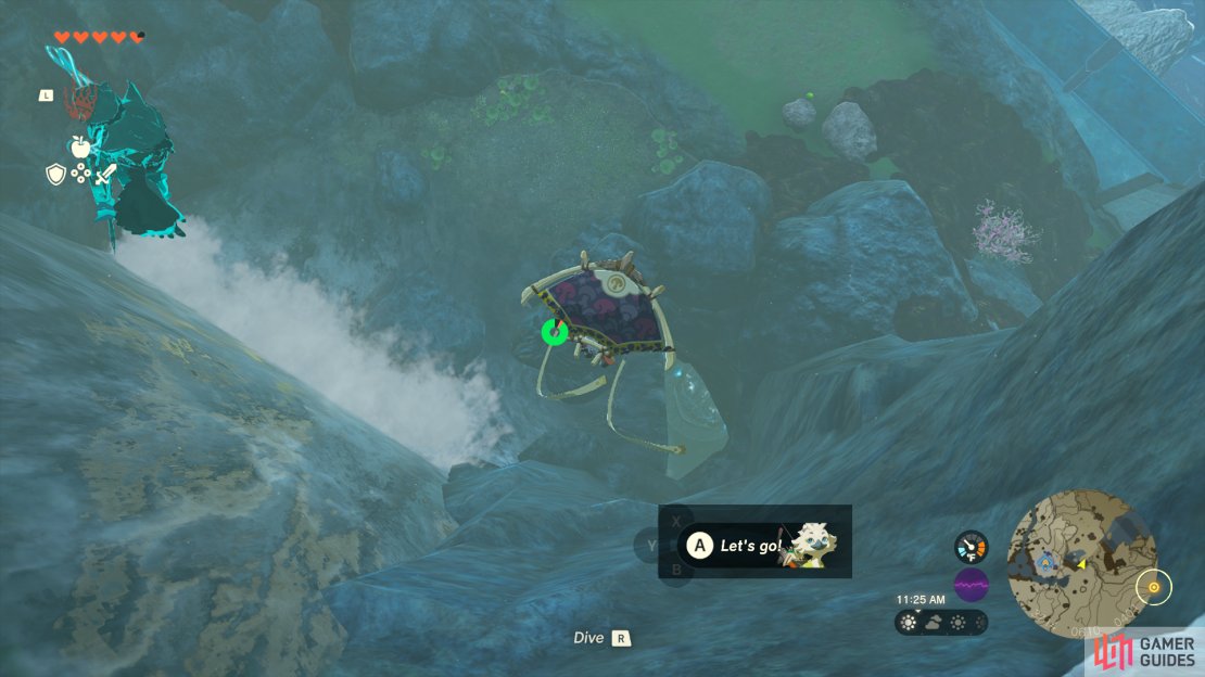 The Pristine Sanctum is below Lulu Lake.