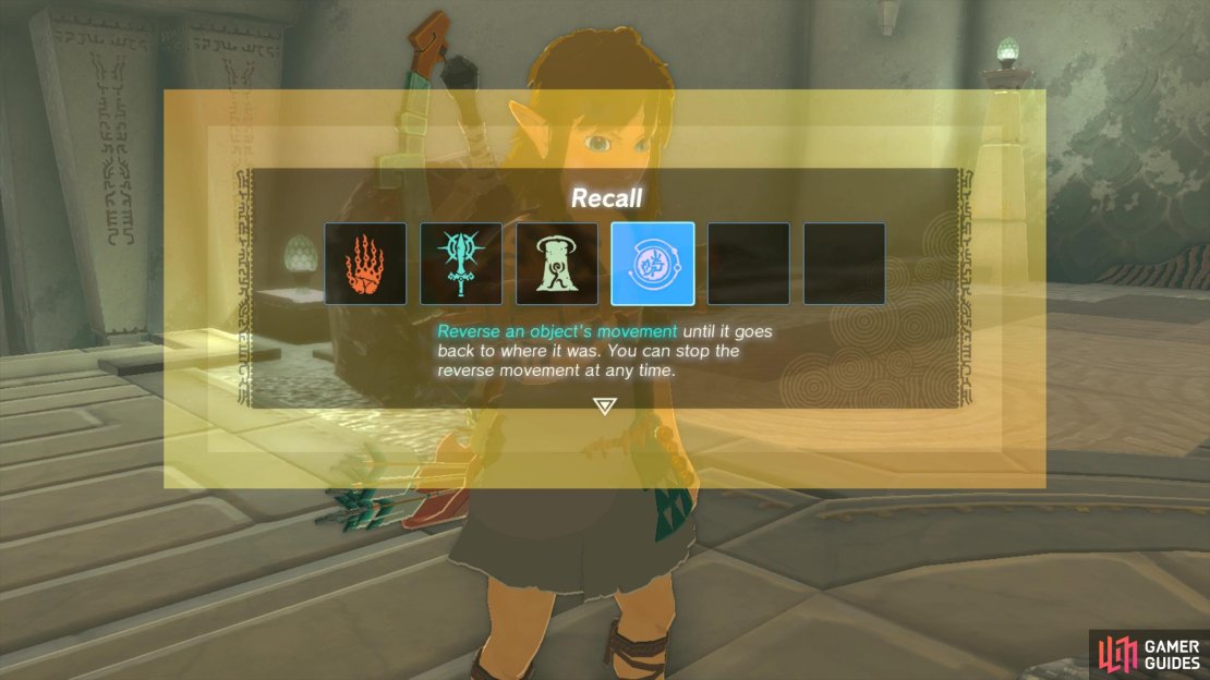 Recall can be used to reverse an object&rsquo;s movement. 