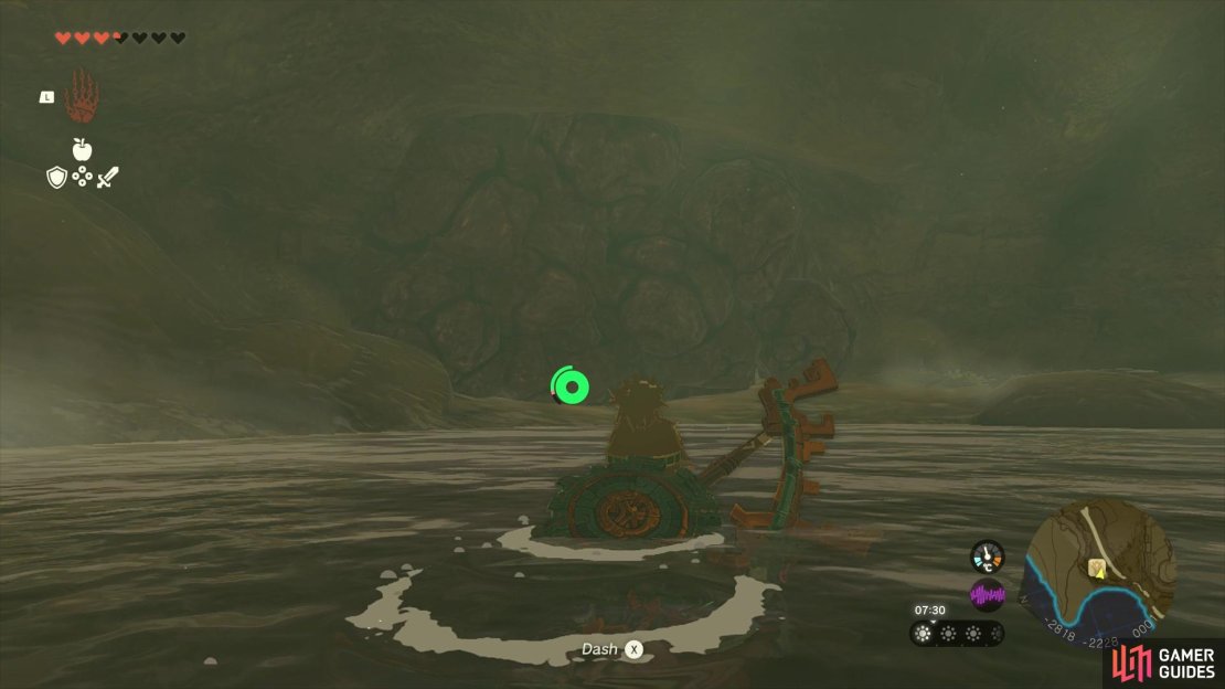 First destroy this rock wall. 