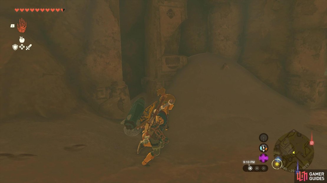 You will find the second stele in this hallway, but it&rsquo;s broken
