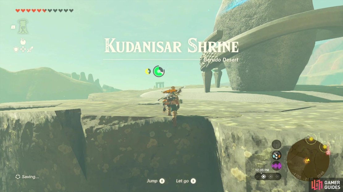Kudanisar Shrine is on a large rock that&rsquo;s surrounded by moving sand.