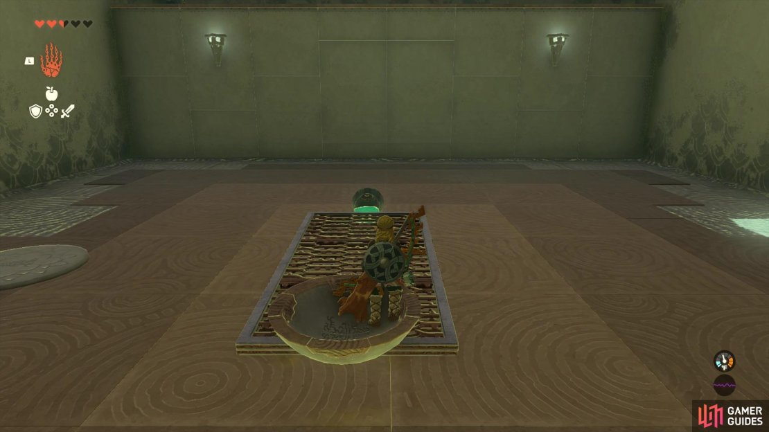 Aim at the wall first in the area with the ball