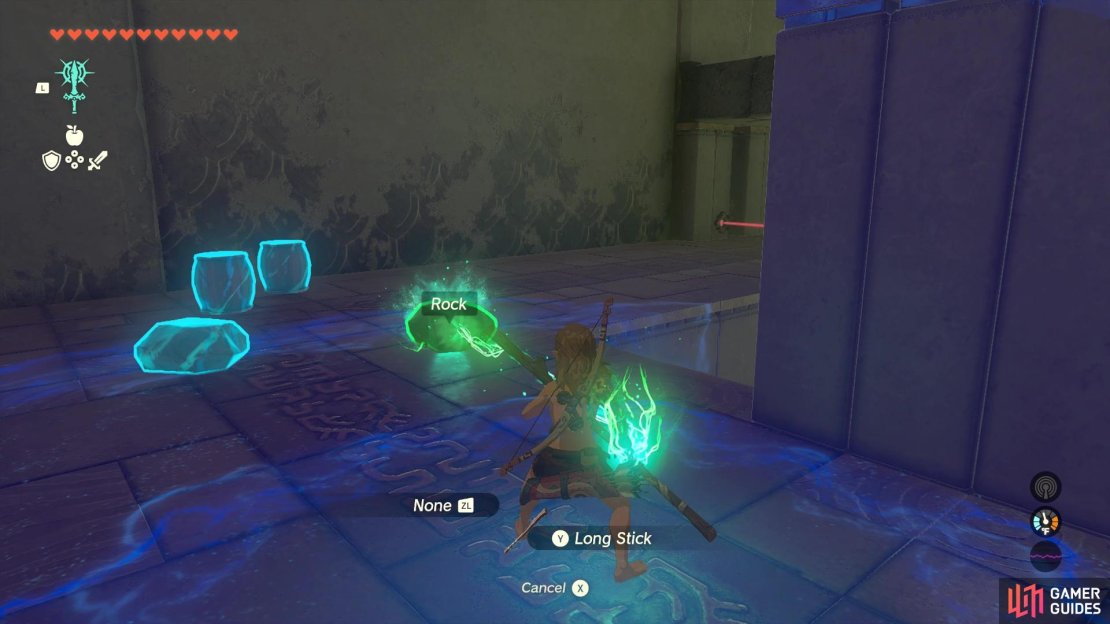 Feel free to fuse the items on the ground to give your weapons some extra little oomph.