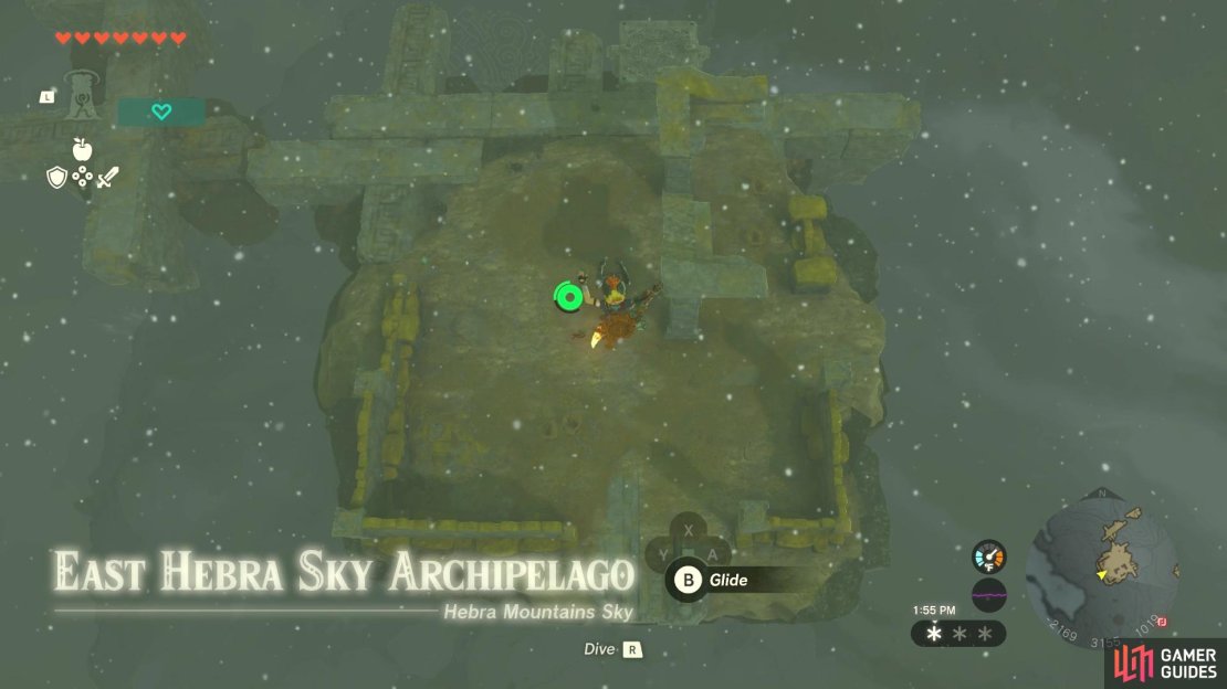 You will want to first land on this island after launching from the tower
