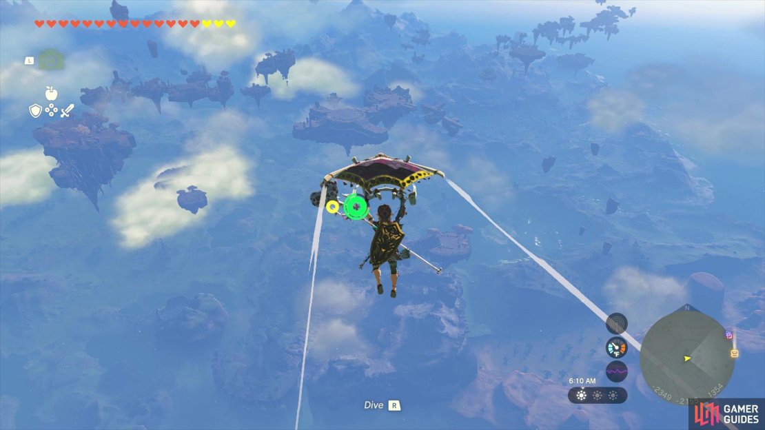You&rsquo;re heading to the lower island just to the right of Link in the picture.