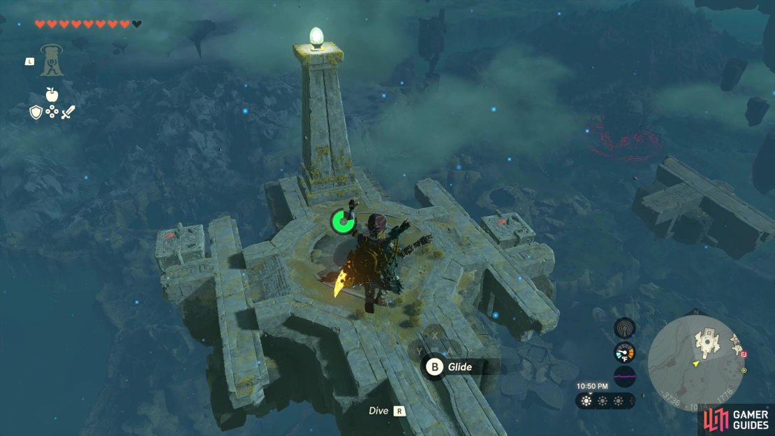 Go to this island first after launching to the sky