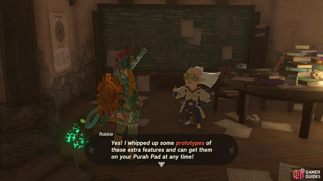 !Robbie wants you to retrieve the prototype