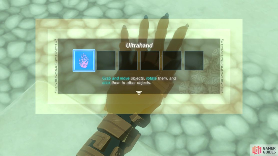 Ultrahand is the first ability you&rsquo;ll learn!