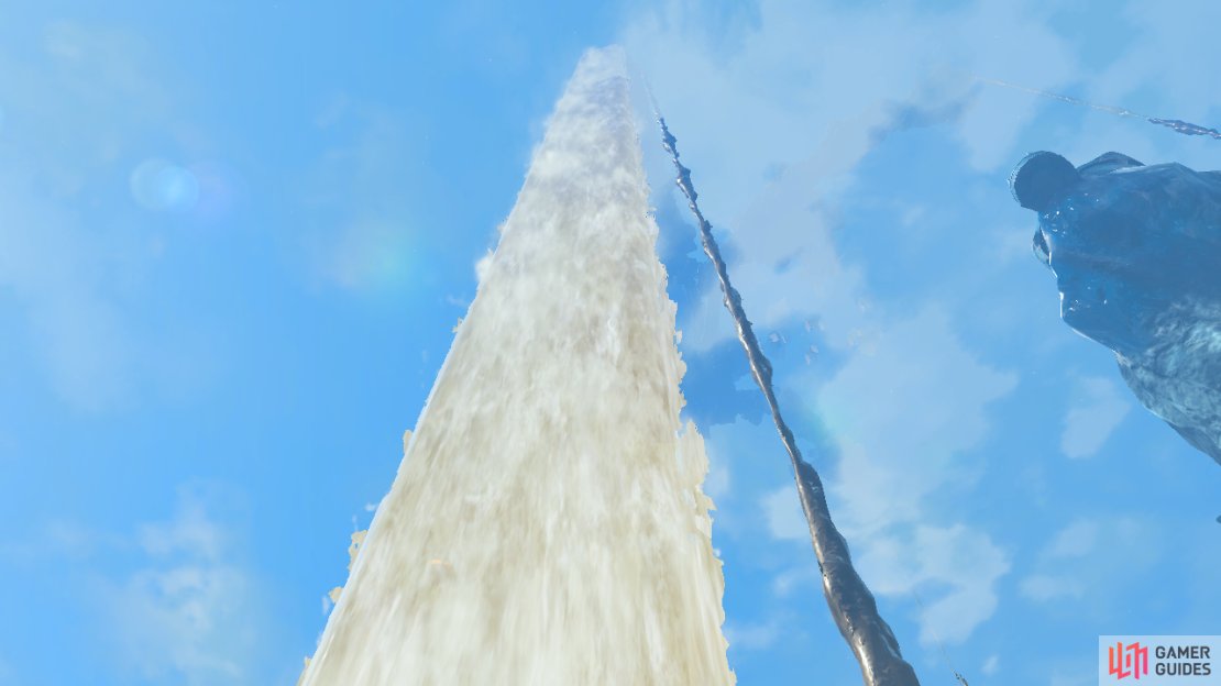 Ride the waterfall to Wellspring Island