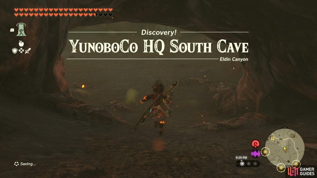 Go into the YunoboCo HQ South Cave