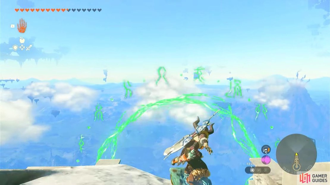 Sliding through the first ring