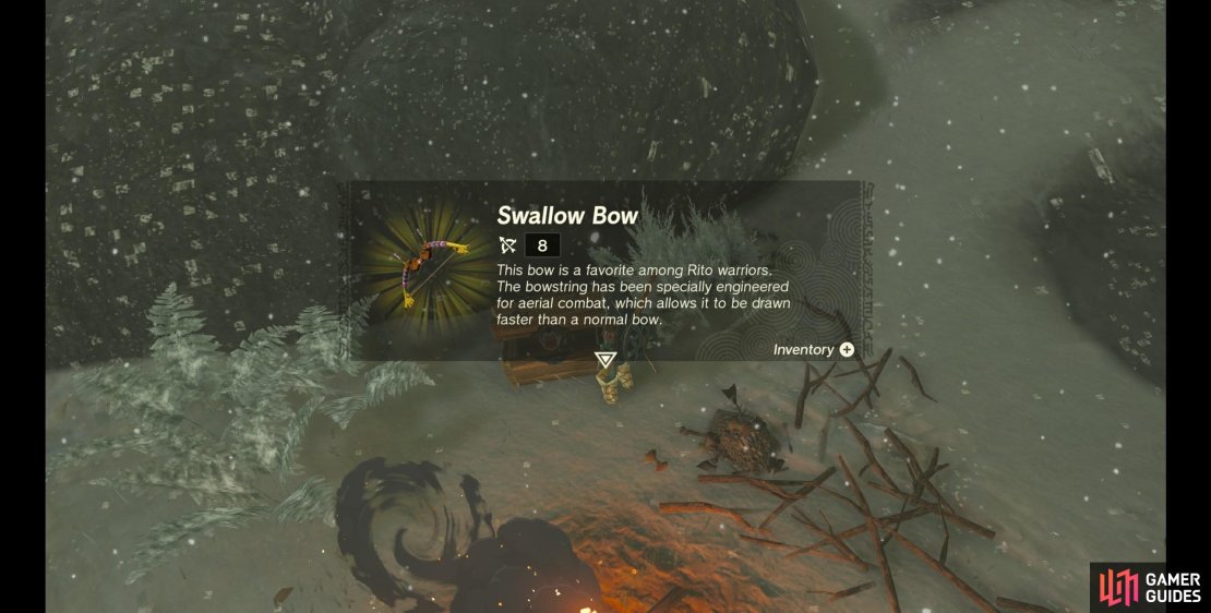 Get the Swallow Bow from Talonto Peak.