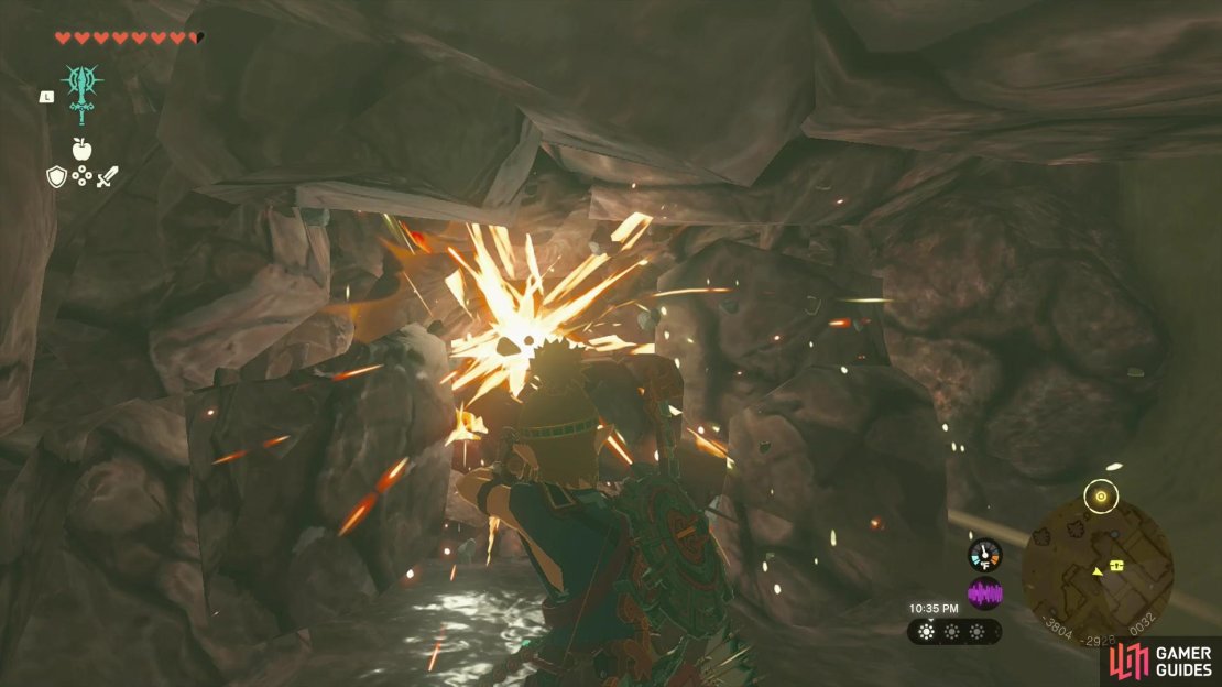 To find this Secret Shop, jump into a well and smash some rocks down a side passage,