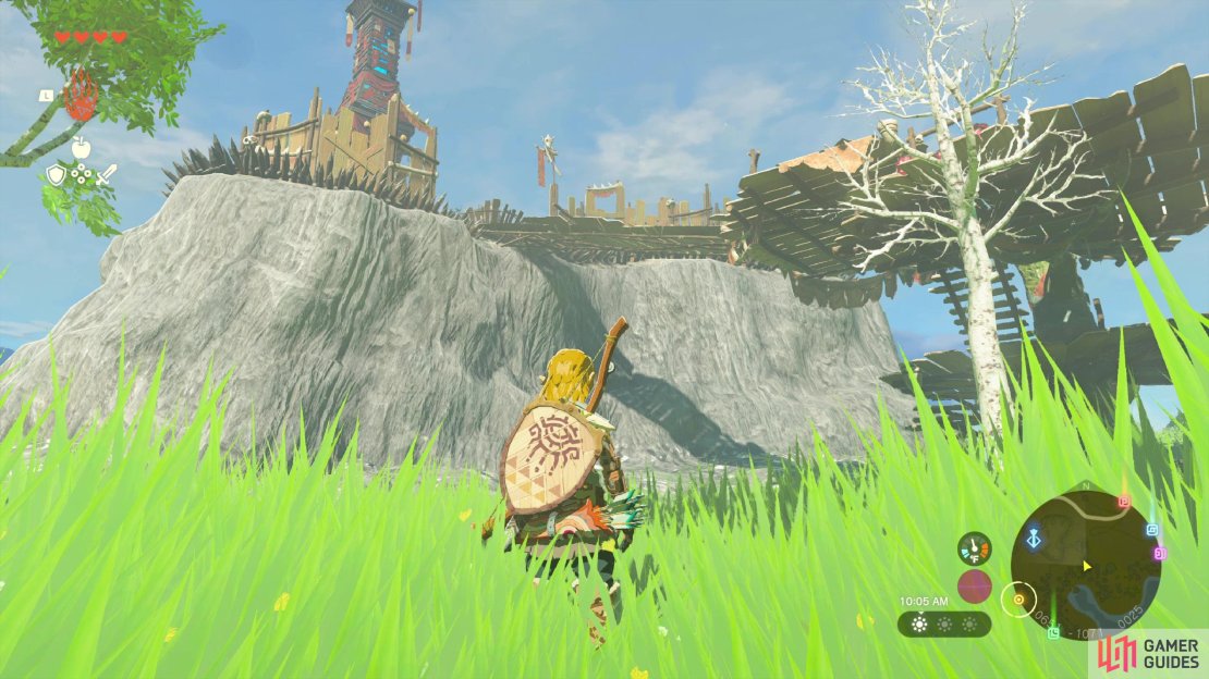 Along the eastern end of the hill upon which the tower is perched you&rsquo;ll find a bridge.