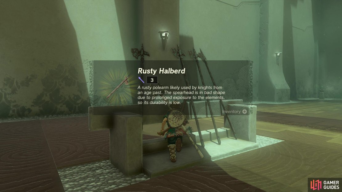 Grab a Rusty Halberd,
