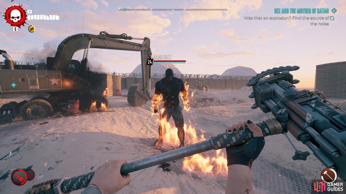 Kill this Burning Crusher and you can get the Lifeguard&rsquo;s Kit Box Key.