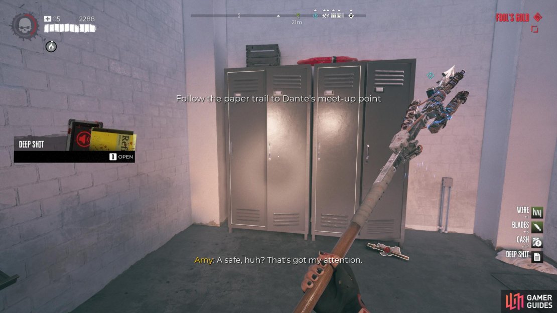 The first clue is in Randy&rsquo;s Locker, on the east side of the HQ.