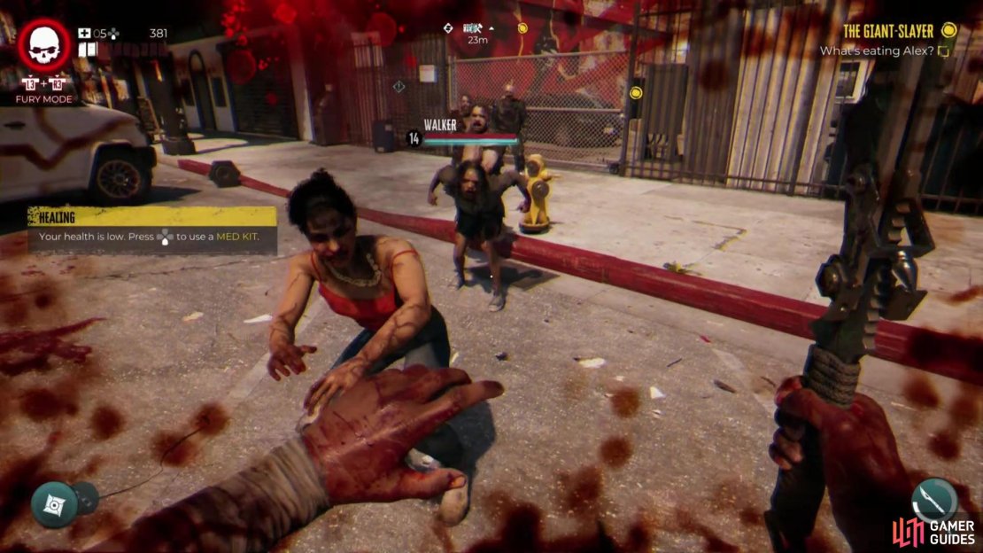 Getting attacked will reduce your Health. If your Health is depleted, you&rsquo;ll die.