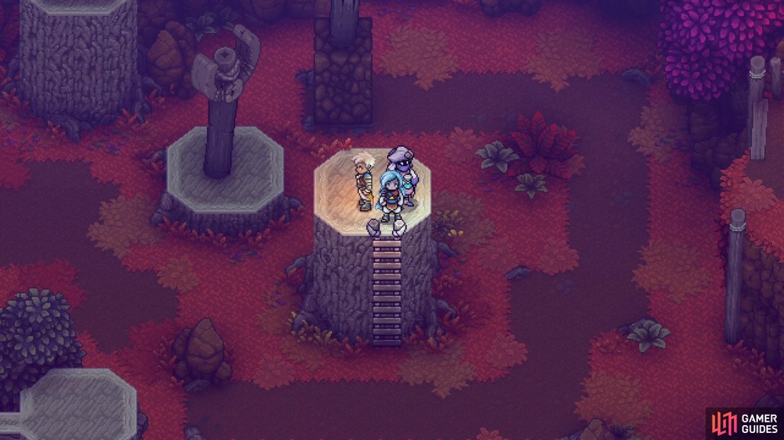 Get to this stump to knock down the ladder for a shortcut.