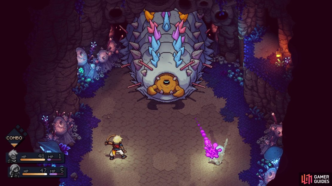 The Sludge Spit will only hit a single character, but it will do it twice later in the battle.