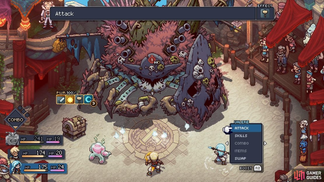 Croustalion will summon two Measure Chests at the beginning of the battle.