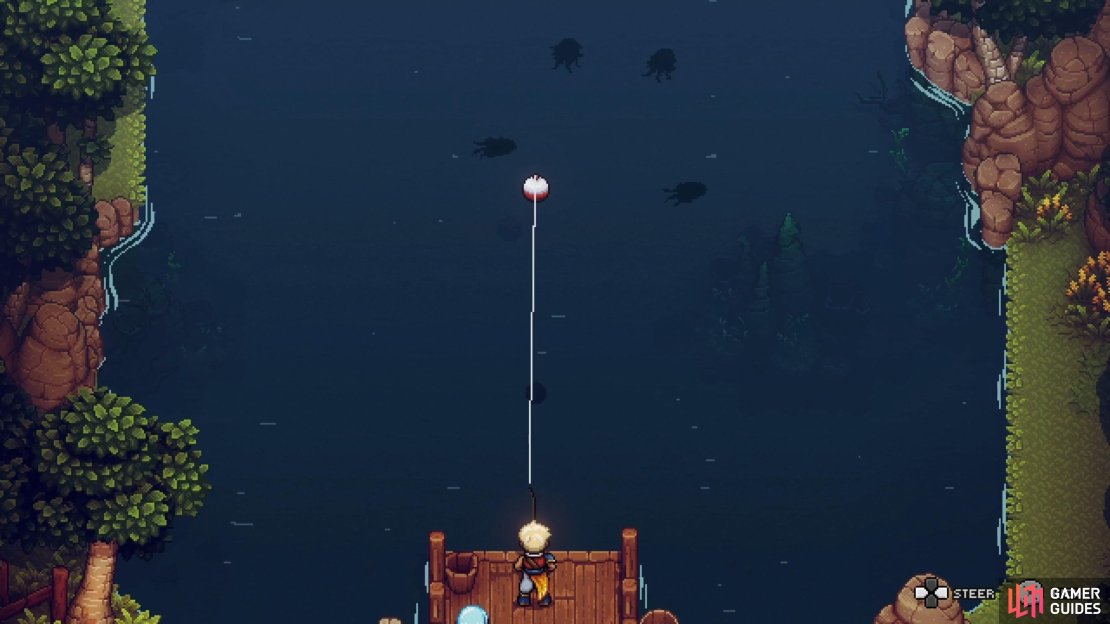 When you cast your line, it will always be full strength.