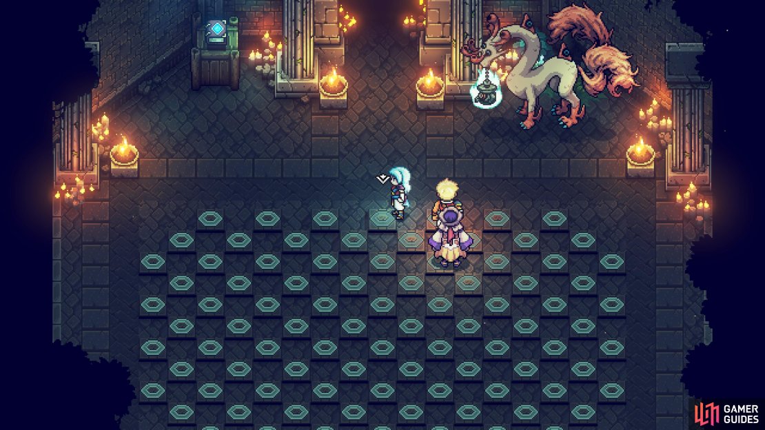Take this teleporter in the Ancient Crypt.