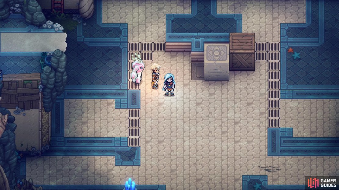 Push the stone block onto the switch now.