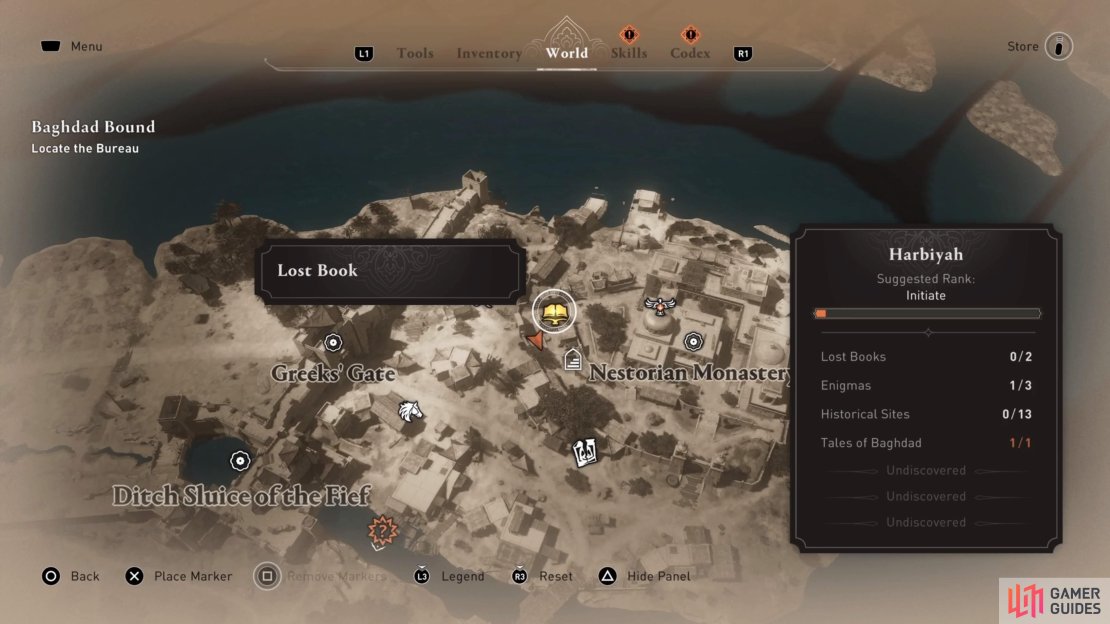 You can find this Lost Book near the Nestorian Monastery.