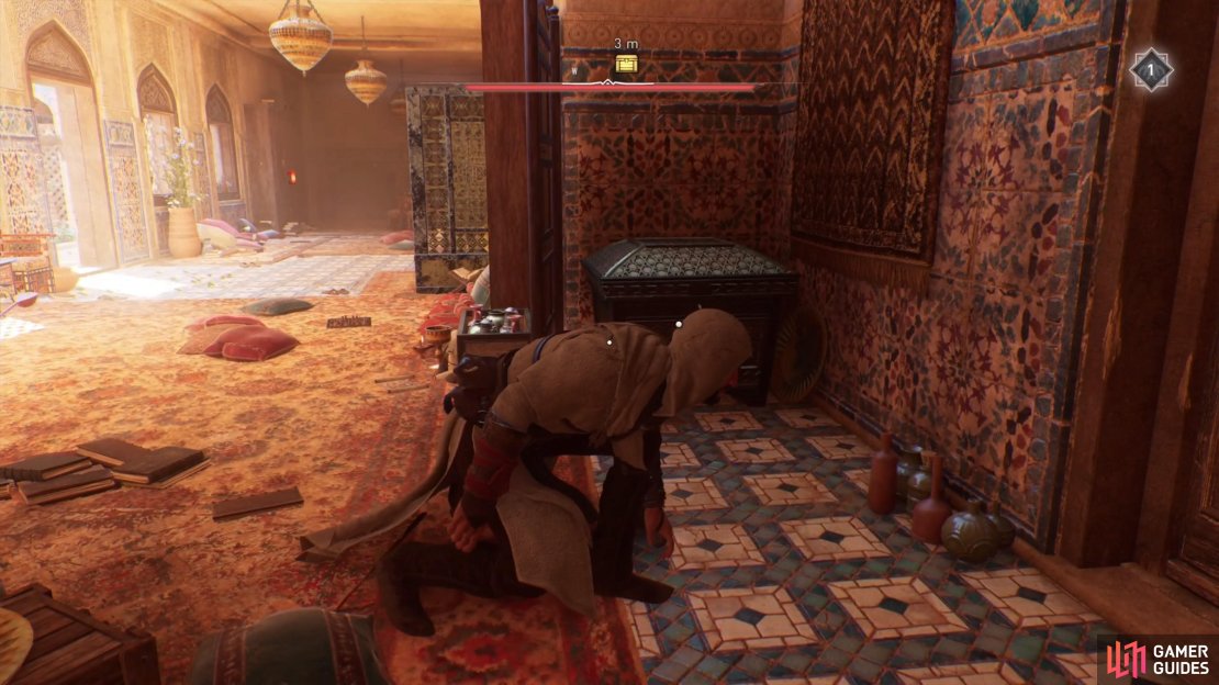 The Gear Chest at the Prince&rsquo;s Palace will unlock the Zanj Uprising Outfit or its upgrade schematics.