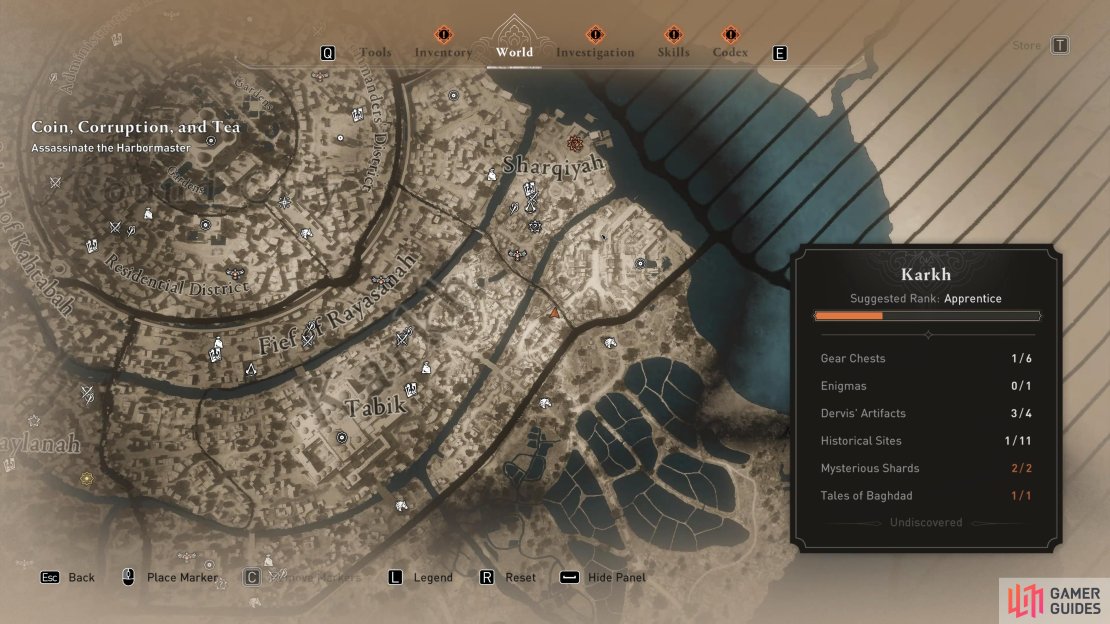 You can find the Harbormaster at the docks in the northern part of Karkh.