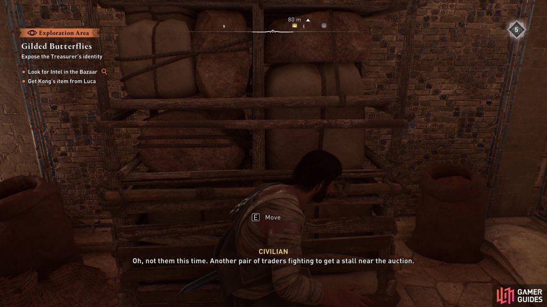 Move the barricade from one side of the room to the other.